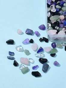 1盒石頭DIY首飾配件 - 彩色 - 查看 3