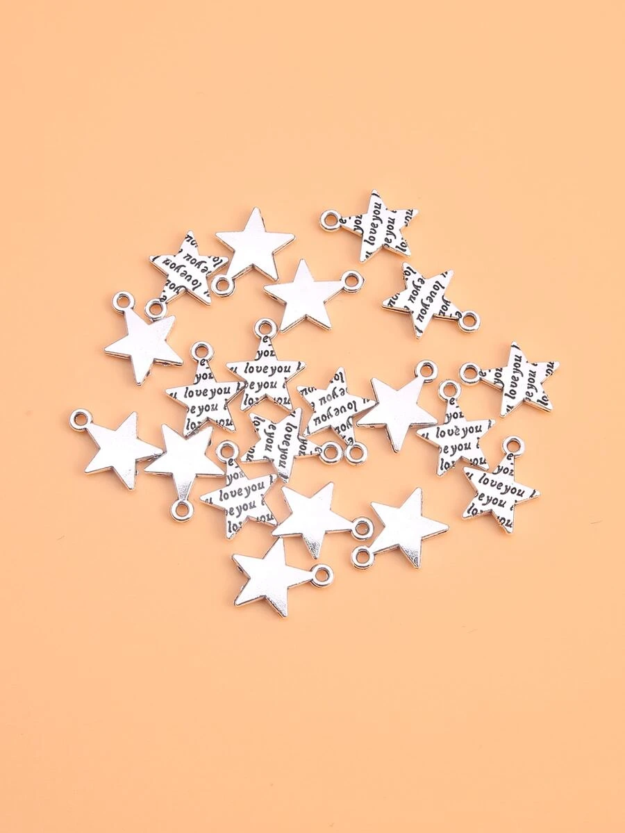 Mặt dây chuyền thiết kế 20 sao - Ancient Silver - Xem 1