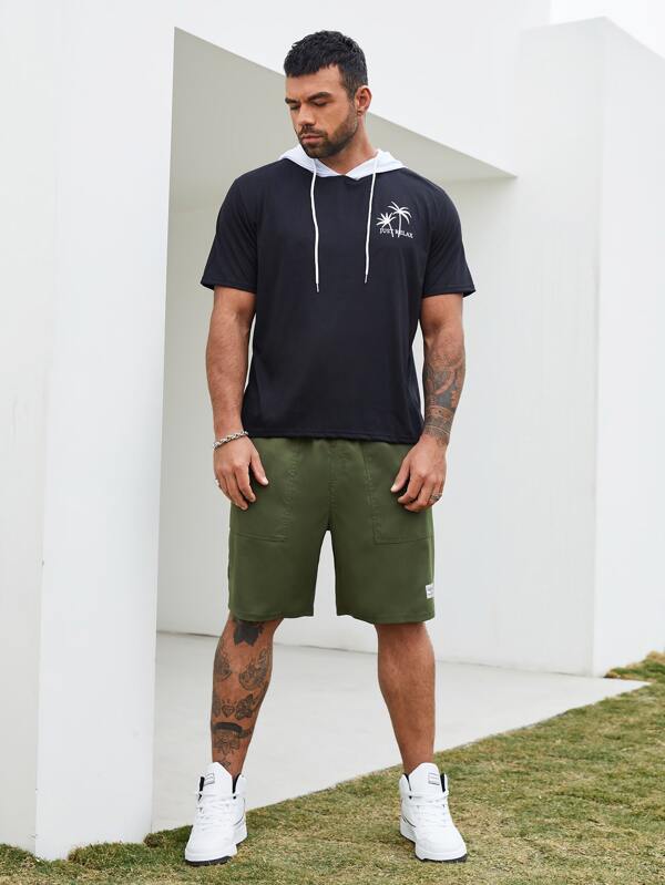 Manfinity Homme Men Letter Print Drawstring Shorts SHEIN USA