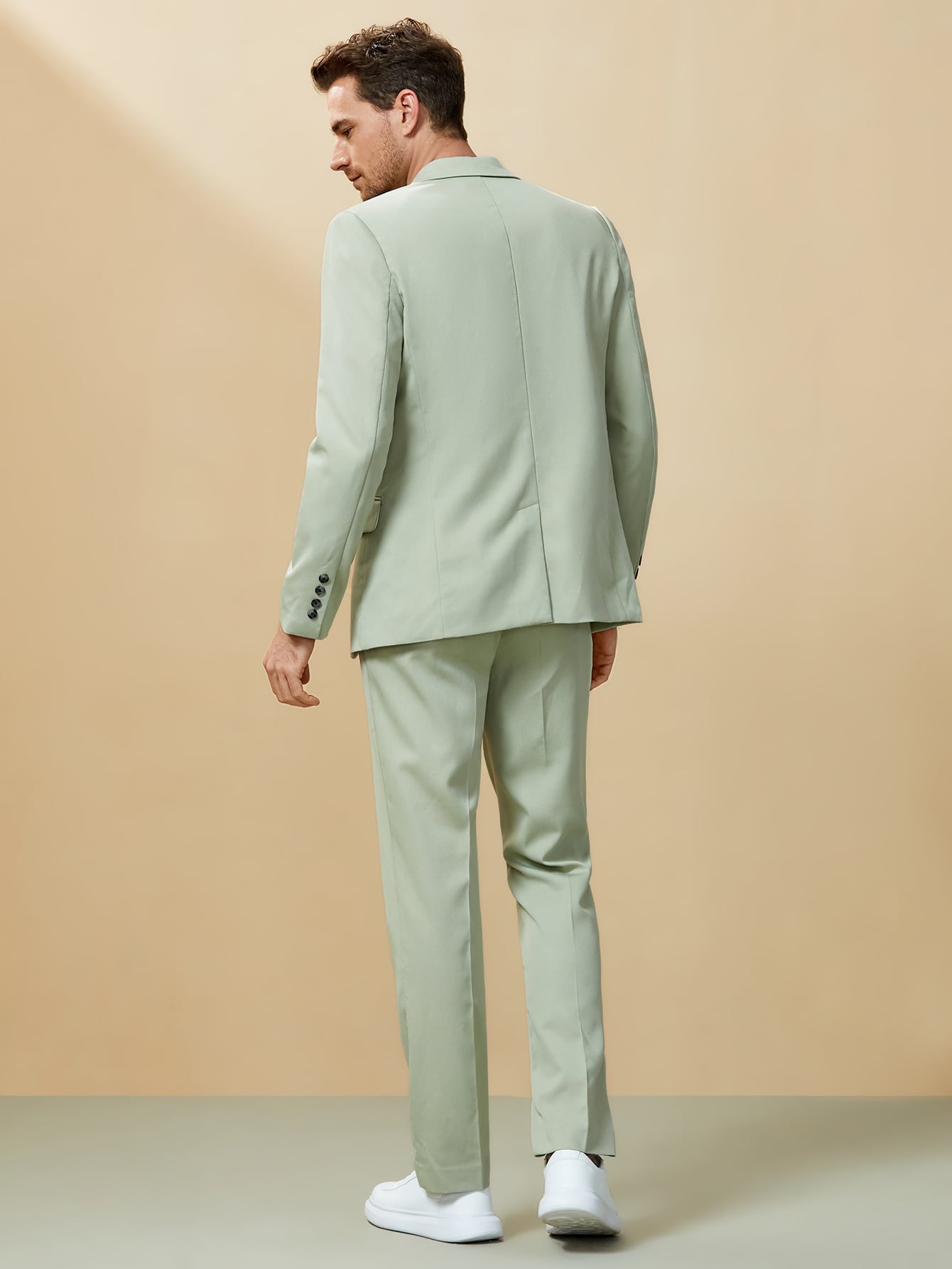 SHEIN Men Solid Single Breasted Blazer 
