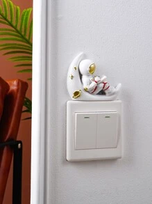 Hình dán tường cửa sổ công tắc có hình phi hành gia - Nhiều màu - Xem 1