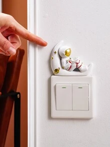 Hình dán tường cửa sổ công tắc có hình phi hành gia - Nhiều màu - Xem 2