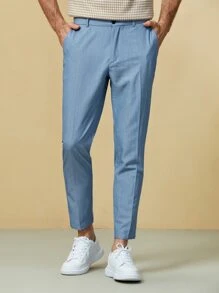 Manfinity NiteLyfe 男士拉鏈門襟定制西褲