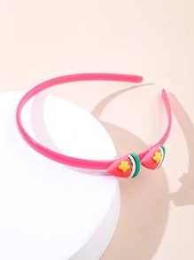 小女童西瓜裝飾髮箍 - 彩色 - 查看 1