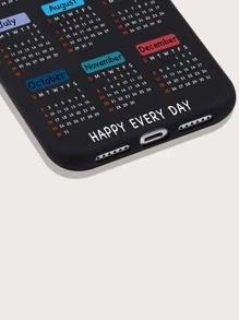 hộp đựng điện thoại hình lịch - màu đen - Xem 3