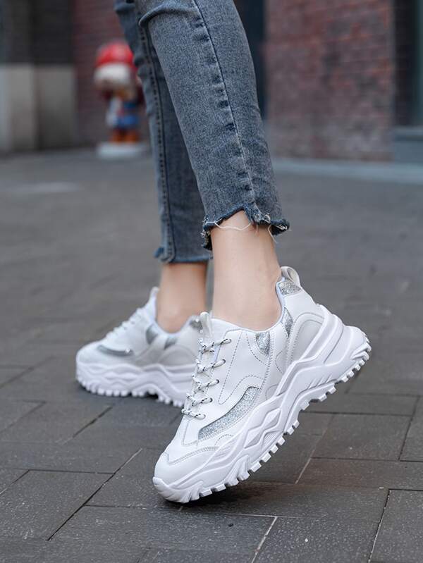 bright chunky sneakers