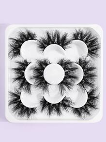 MAGEFY Bộ 5 Đôi Lông Tơ Tự Nhiên 3D 5D Lông Mi Giả Wispy Giả Chồn Lông Mi Giả Kịch Tính Cây Nối Mi Cho Trang Điểm - màu đen - Xem 1