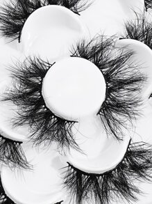 MAGEFY Bộ 5 Đôi Lông Tơ Tự Nhiên 3D 5D Lông Mi Giả Wispy Giả Chồn Lông Mi Giả Kịch Tính Cây Nối Mi Cho Trang Điểm - màu đen - Xem 5