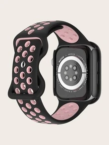 Hộp đựng & dây đeo đồng hồ bằng silicon màu khối màu tương thích với Apple Watch - Nhiều màu - Xem 2