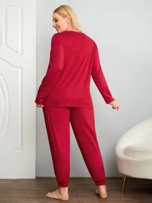 Bộ Giản Dị Kích Thước Lớn Lá thư Giải trí - Đỏ - Xem 2