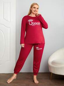 Bộ Giản Dị Kích Thước Lớn Lá thư Giải trí - Đỏ - Xem 3