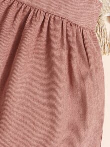 SHEIN 嬰兒愛心貼布背帶裙 - 藕粉色 - 查看 4