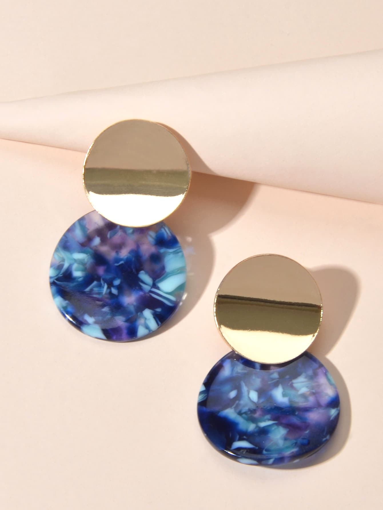 Bông tai thả tròn - Nhiều màu - Xem 1