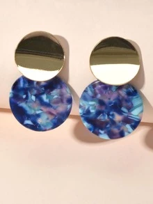 Bông tai thả tròn - Nhiều màu - Xem 2