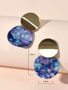 Bông tai thả tròn - Nhiều màu - Xem 4