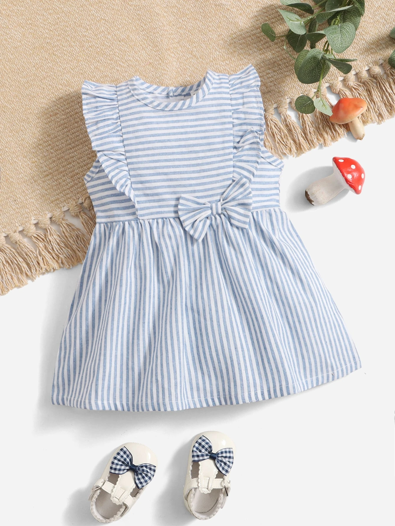 SHEIN Baby Kleid mit Schleife vorne, Streifen | aktuelle Trends, günstig  kaufen | SHEIN Deutschland