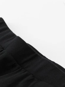 Falda pantalón informal y cómoda para niña preadolescente con forro para pantalones cortos - Negro - Ver 4