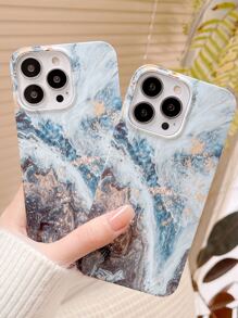 Marble Pattern Phone Case - Multicolor - View 4