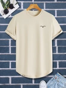 Manfinity Homme Tops Nam Cao thấp Thú vật Giải trí - Màu Khaki - Xem 1