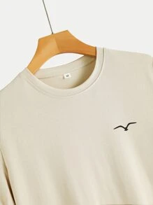 Manfinity Homme Tops Nam Cao thấp Thú vật Giải trí - Màu Khaki - Xem 3