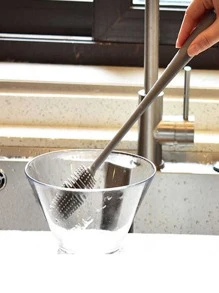 Cup Brush Cup Scrubber Glass Cleaner Kitchen Cleaning Tool Long Handle Drink Wineglass Bottle Glass Cup Cleaning Brush - Multicolor - View 4