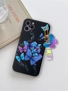 Hộp đựng điện thoại in hình bướm với mặt dây chuyền laser - Nhiều màu - Xem 2