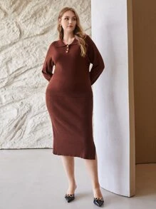 MOTF PREMIUM PLUS WOOL MIX JUMPER SET - Rust Brown - View 3