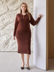 MOTF PREMIUM PLUS WOOL MIX JUMPER SET - Rust Brown - View 10