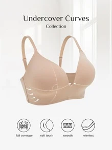 LUVLETTE Plus Plain Bralet - Apricot - View 5