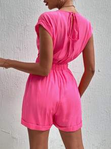 Mono unicolor bajo de doblez - Rosa Fucsia - Ver 2