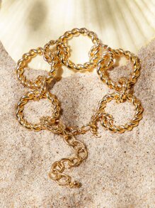 Vòng tay trang trí vòng xoắn - Vàng - Xem 6