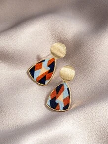 幾何裝飾耳墜 - 彩色 - 查看 2