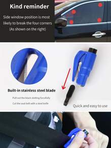 二合一車安全錘和安全帶切片機 - 藍色 - 查看 5