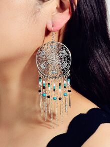 EMERY ROSE Hoa tai thả rỗng - Bạc - Xem 3