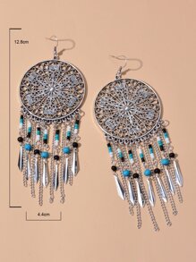 EMERY ROSE Hoa tai thả rỗng - Bạc - Xem 4