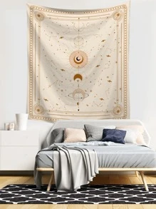 Thảm in hình mặt trăng, Cờ cho phòng, Trang trí phòng, Thảm, Trang trí tường, Nghệ thuật tường, Đồ dùng trong phòng, Cờ cho phòng, Trang trí nhà cửa, Thảm treo tường - Nhiều màu - Xem 4