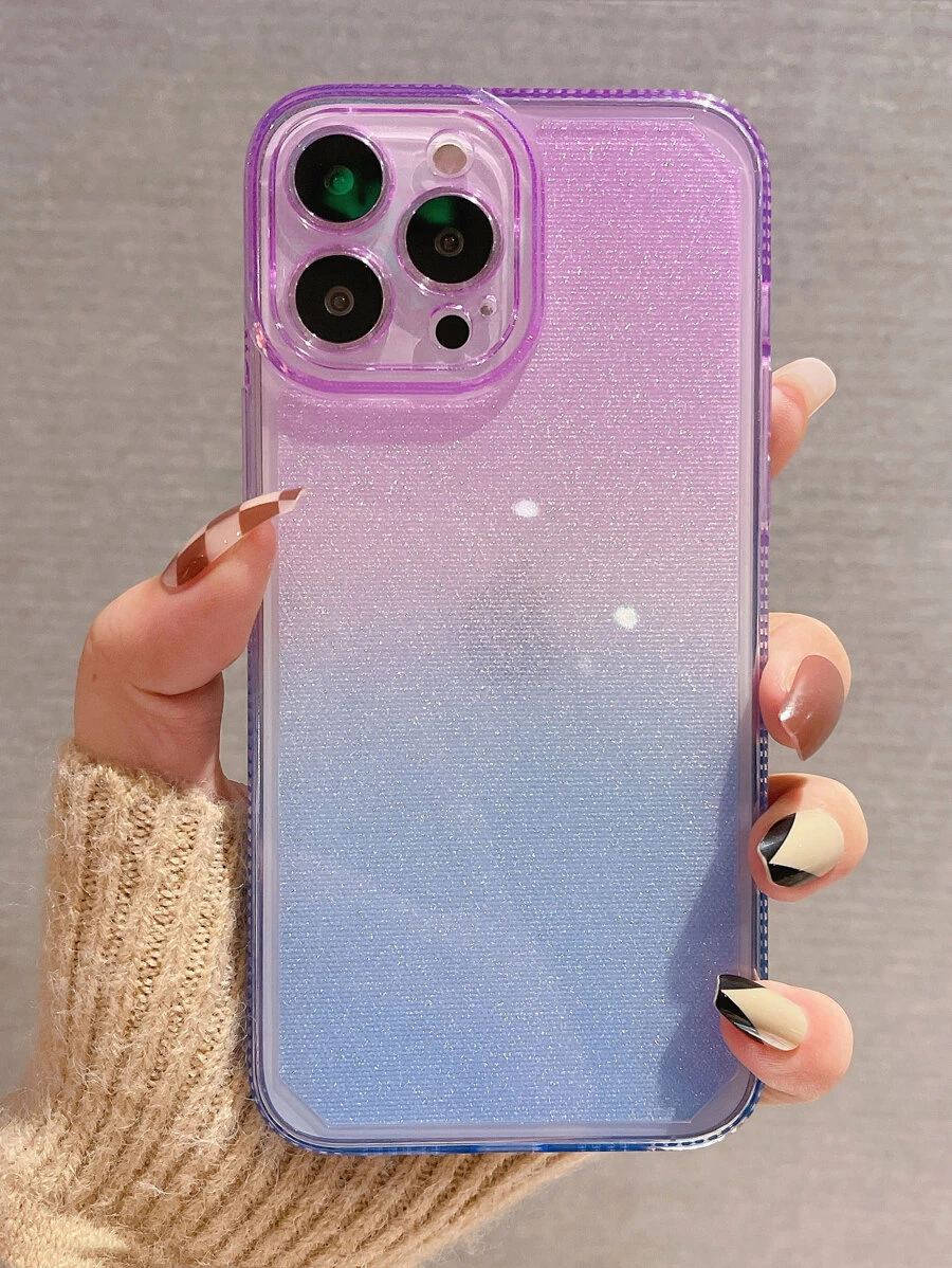 Ombre Clear Phone Case - Purple - View 1