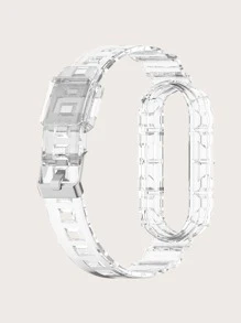 二合一透明錶帶和殼套適用於小米 - 無色 - 查看 2