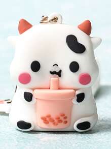 卡通奶牛吊墜鑰匙圈 - 彩色 - 查看 3