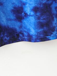 SHEIN Young Boy Slogan Graphic Tie Dye Tee
