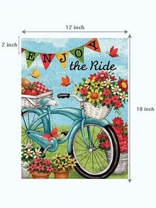 Cờ xe đạp trang trí vườn - Nhiều màu - Xem 3