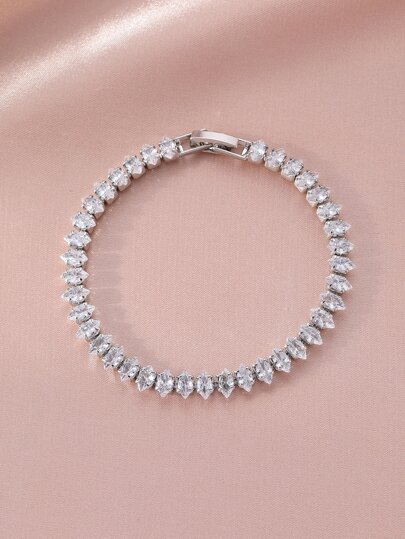 方晶鋯石裝飾手環