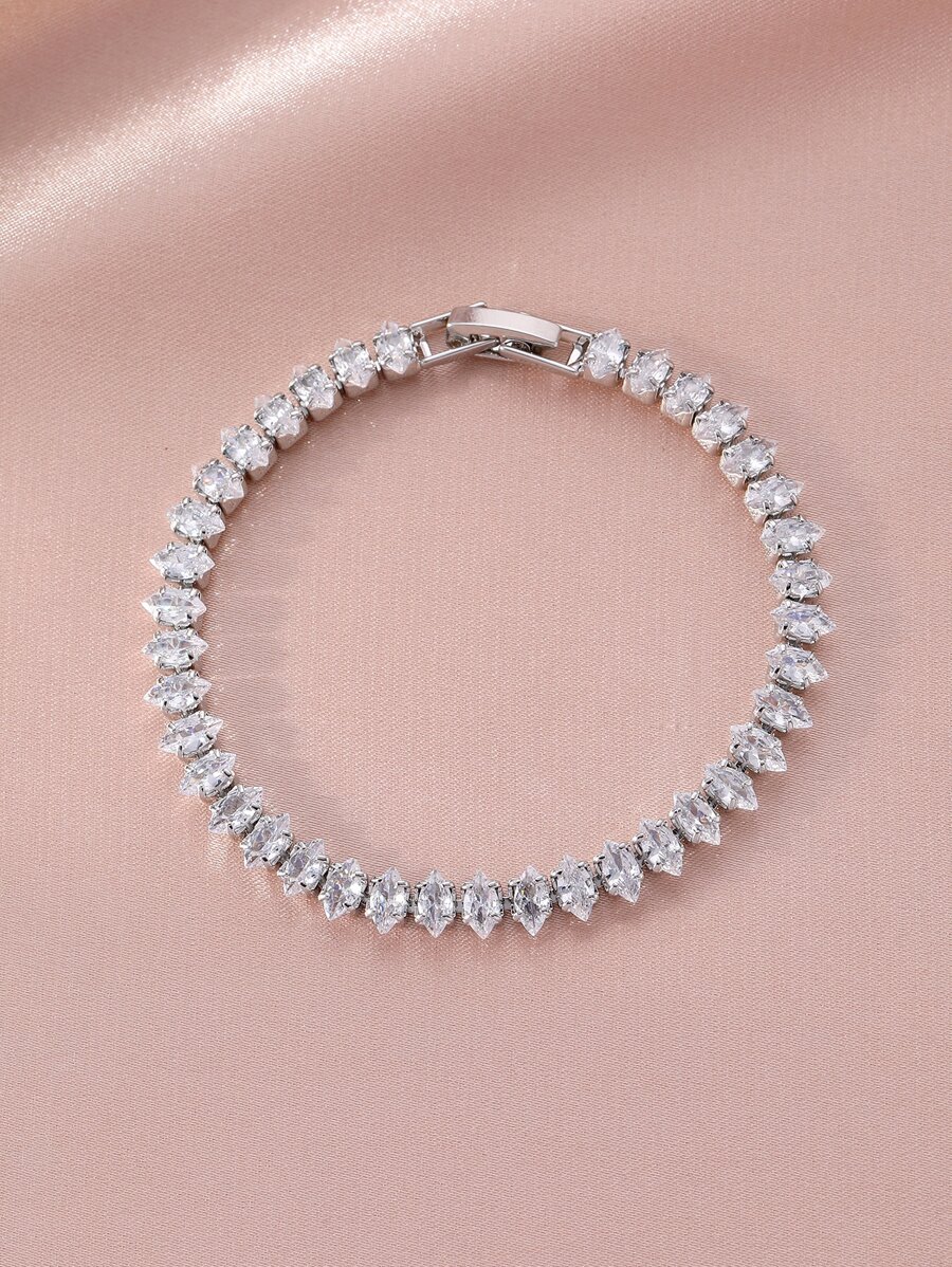 方晶鋯石裝飾手環