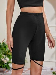 Quần tất nữ màu trơn Giải trí - màu đen - Xem 3