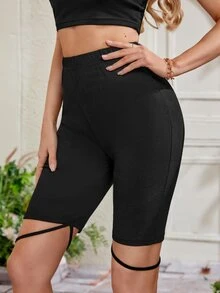 Quần tất nữ màu trơn Giải trí - màu đen - Xem 4