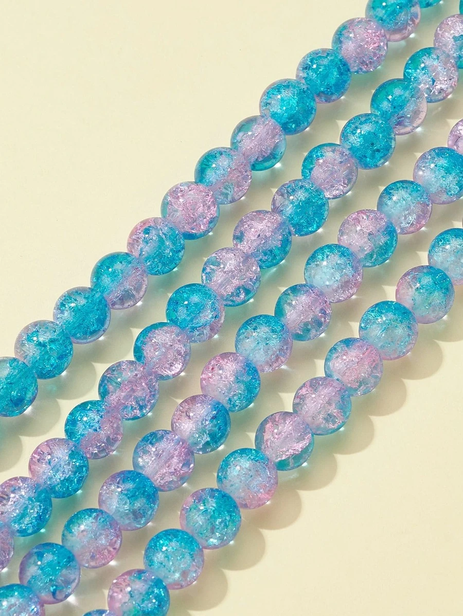 8mm Accesorio de joya DIY de vidrio con cuenta - Multicolor - Ver 1