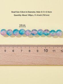 8mm Accesorio de joya DIY de vidrio con cuenta - Multicolor - Ver 3