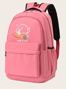 Ajustável Desenho Animado Carta Mochilas Infantis