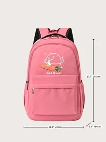 Ajustável Desenho Animado Carta Mochilas Infantis