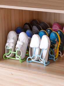 2 cái Giá lưu trữ giày màu ngẫu nhiên - Nhiều màu - Xem 2